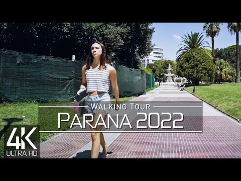 【4K 60fps】🇦🇷 VIRTUAL WALKING TOUR: 🚶 «Parana - Argentina 2022» 🎧 ORIGINAL SOUNDS 🚫 NO COMMENT 📺 ASMR