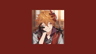 Childe (and his best friend) singing to increase your luck for his banner