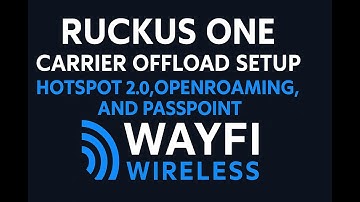 Ruckus One Carrier Offload Setup with Hotspot 2.0, OpenRoaming, and Passpoint | WayFi Wireless