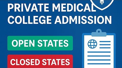 Neet ug 2025 admission- open and closed states