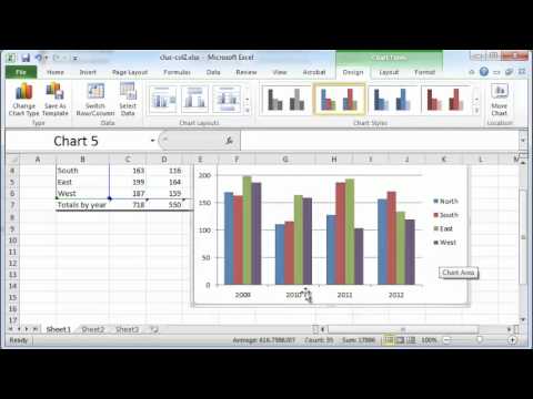 3 Column Chart Excel