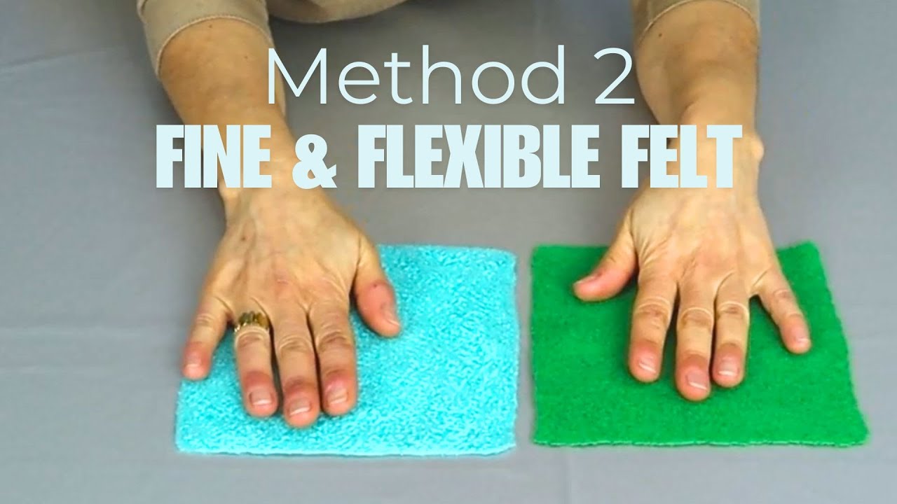 Wet felting tutorial for fine and flexible felt