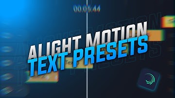 Best 20 Alight Motion Text Animation Presets Pack - Free to Use ⚡