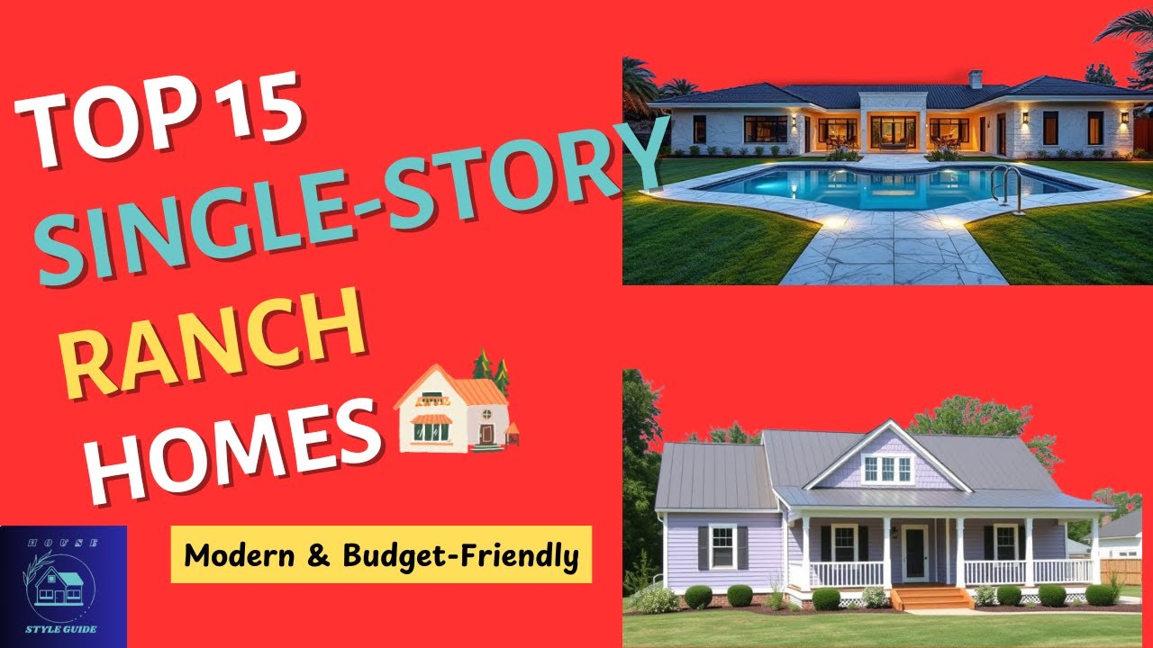 One Story Ranch Homes Model Oakdale Ranch House Plan