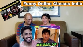 FUNNIEST ONLINE CLASSES FT JETHALAL | THUGESH | REACTION !! OMG!!! ? ONLINE CLASSES GONE WRONG