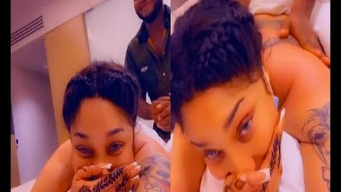 ‘Make me feel’ – Tonto Dikeh tells a Ghanaian young man to massage her in bed