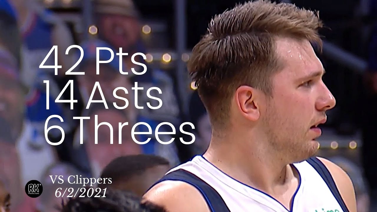 Luka Doncic 42 Pts, 14 Asts, 6 Threes vs Clippers G5 | FULL Highlights -  YouTube