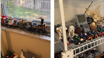 Holiday Train Addition in the Lego City & New Display in Closet