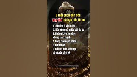 6 thói quen dẫn đến ung thư mà bạn nên từ bỏ #khoetunhien #shots #chamsocsuckhoe