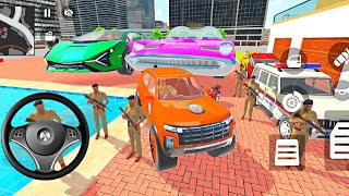 Car bike game*Franklin ordered an Indian Police car and supports bike 🚛 in the game 🎮With Haval🚨 screenshot 1