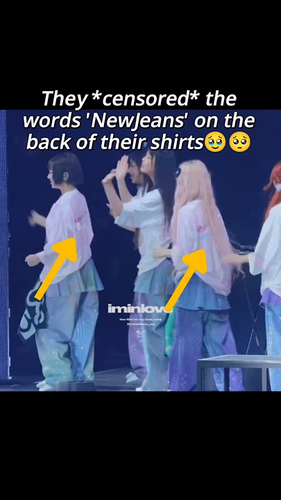 They censored the words NewJeans on the back of their shirts today at YOASOBI concert🥺