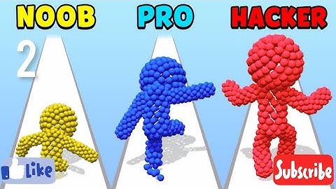 NOOB Vs PRO Vs HACKER -Sandman Run #sandmanrun #games #mrgames