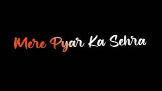 Main Hun Teri Sajni 💓 lyrics black screen status 90s Lata mangeshkar song