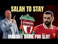 "Salah is now closer to extending  his contract at Liverpool" massive game for slot!