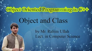 OOP Lecture No.5. Objects and Classes