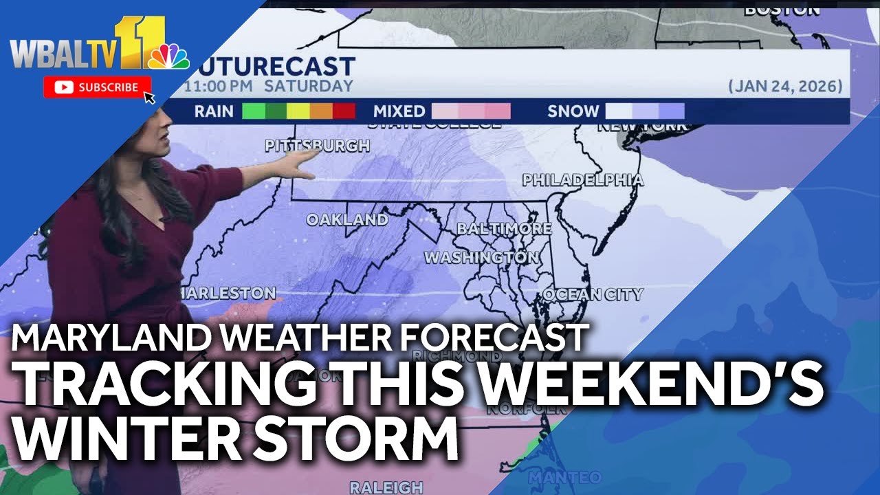 Mild Thursday in Baltimore Area before Weekend Snow and Ice - YouTube