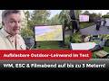 Aufblasbare Outdoor-Leinwand im Test – WM, ESC &amp; Filmabend auf 3 Metern! Von 220 bis 300 cm Breite