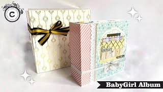 88 Inches Baby Album  Baby Record Book  Babygirl Scrapbook
