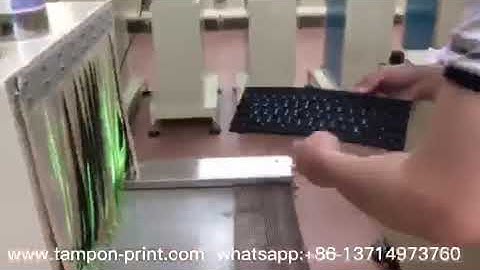 keyboard semi auto oval screen printing machine with UV dryer