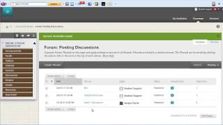 OTCOnlineVideos - Using Discussions in Blackboard