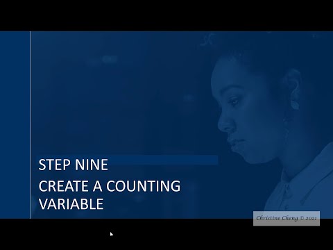 Step 9 Create a Counting Variable