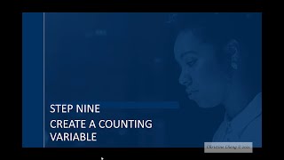 Step 9 Create a Counting Variable