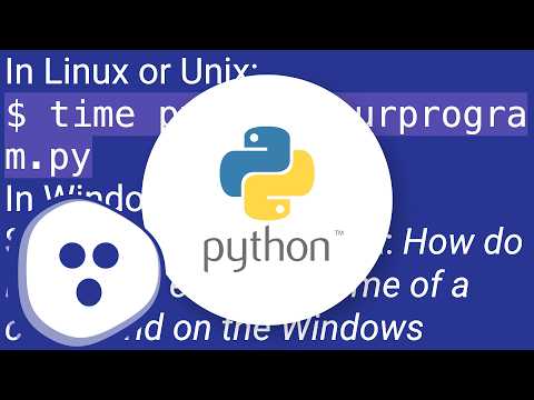 How do I get time of a Python program's execution?