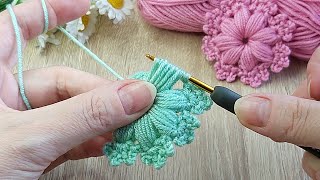 Crochet easy knitting motif making✅Crochet knitting patterns