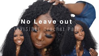 ♡ No Leave Out Crochet Invisible Part Method using a V Part Wig ! | Unice Hair