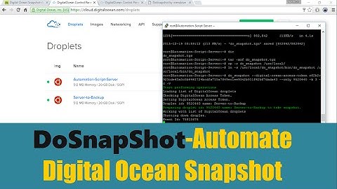 DoSnapShot-Automate Digital Ocean Snapshot (Ubuntu O.S)