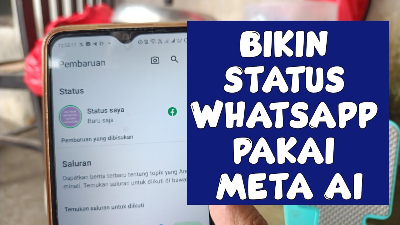 Bikin Status WhatsApp Pakai Meta Ai - YouTube