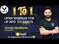 UP APO | Live Webinar | One to One Interaction | Target20 | Anoop Sir