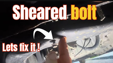 How to remove a sheared bolt in a subframe. VW T5 T6