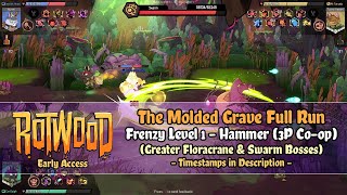 Rotwood Early Access  The Molded Grave [Frenzy Level 1  Hammer] 3P Coop Run (Swarm Boss)
