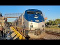 Amtrak #3 Southwest Chief departing Fort Madison, Iowa on 9/2/2023