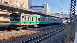 JR東日本E233系3000番台ヤマU223編成＋U627編成　湘南新宿ライン宇都宮線直通普通宇都宮行き