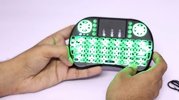 Backlit Mini Wireless Keyboard with Touchpad i8 Review & Secret Trick