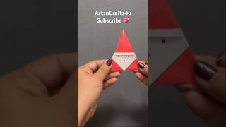 Easy Table top Santa 🎅#origami #easydiy #papercraft #christmascrafts