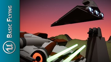 UE4 - 3D Flying Test with the Ebon Hawk