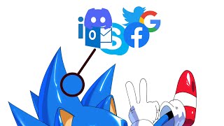 Coloring Sonic with ONLY Social Media Platforms