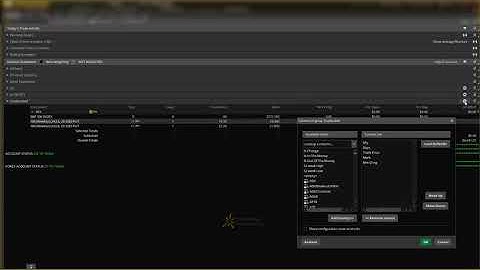 Customizing Columns In thinkorswim