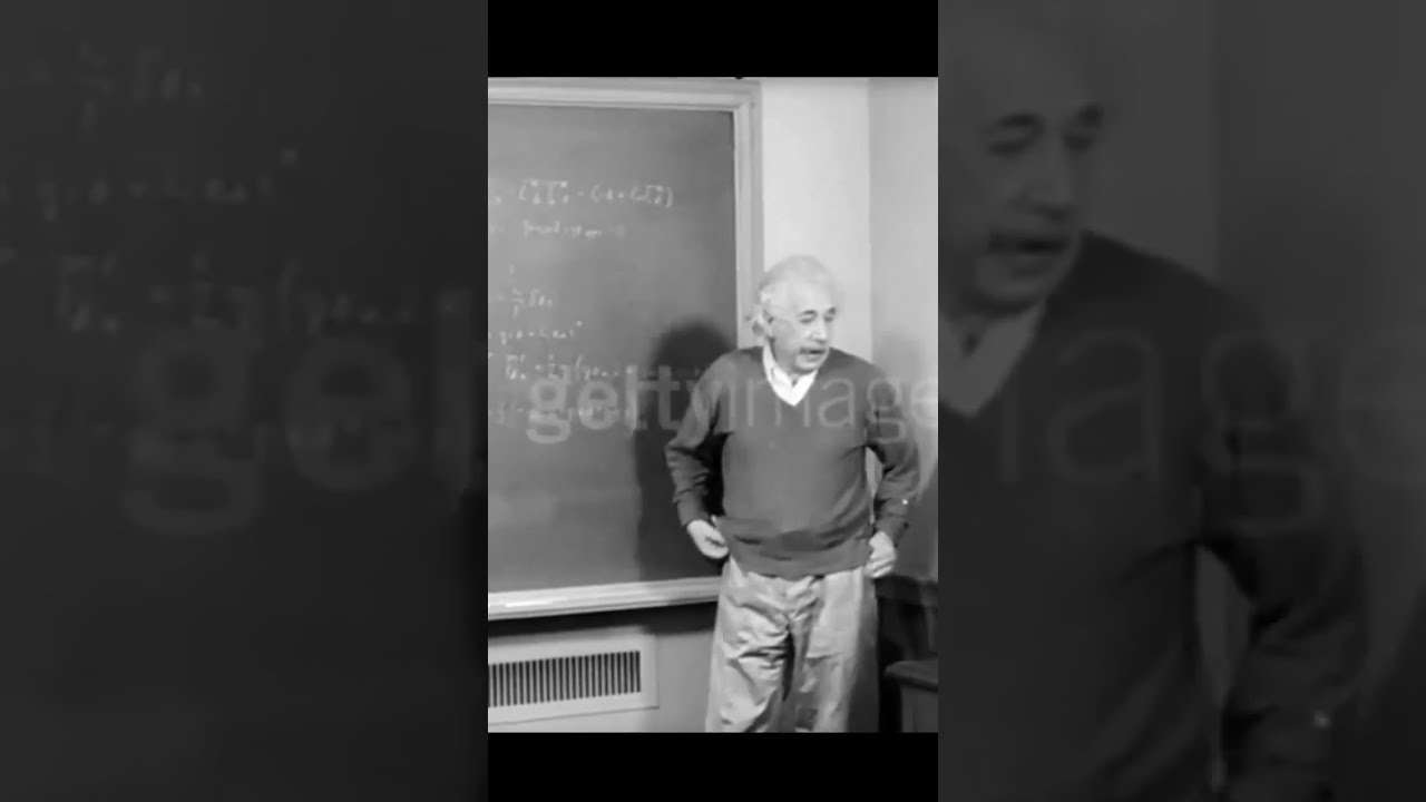 A Rare Video Of Albert Einstein Deriving E Mc 2 