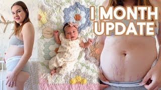 1 month Postpartum & Baby Update! | How I Avoided Tearing!