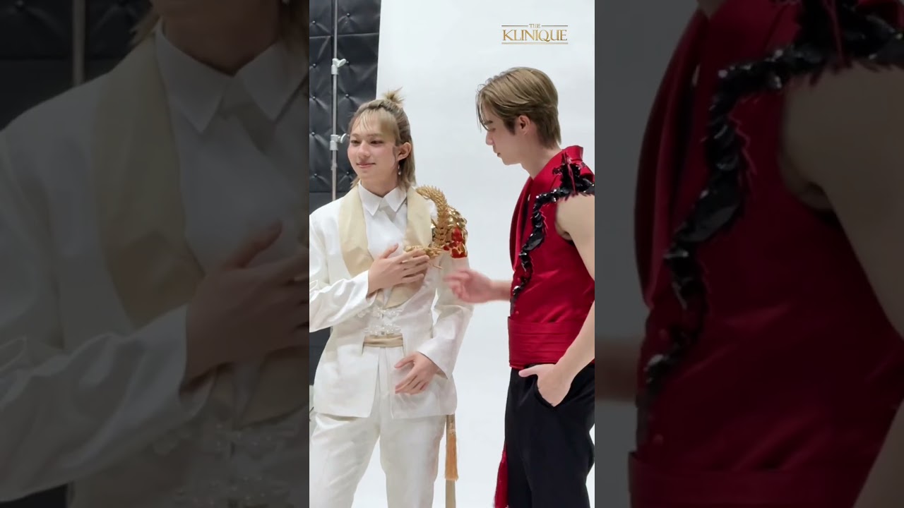 ฟินนนน ซี นุนิว เสิรฟ์โมเมนต์หวานรับวาเลนไทน์กลางกองถ่ายโฆษณา #theklinique