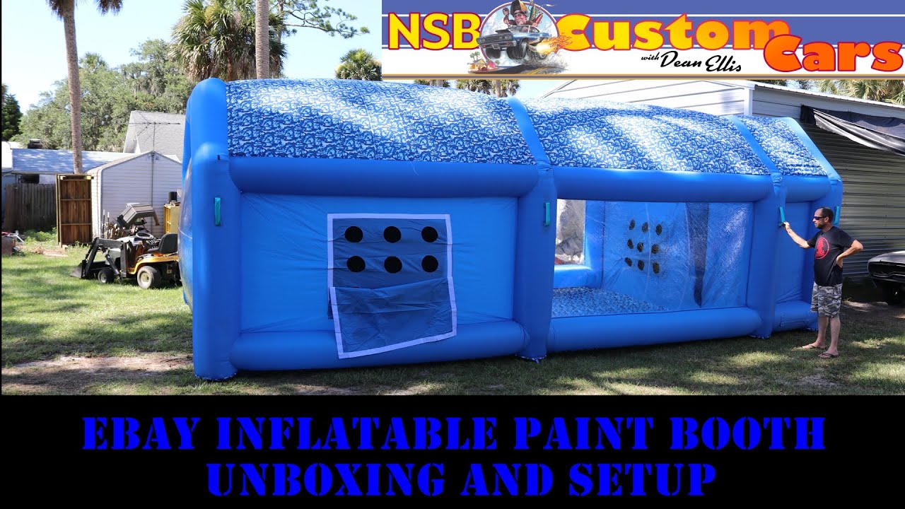 Ebay Inflatable Paint Booth Unboxing and Setup YouTube