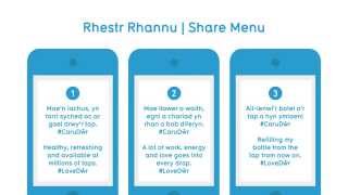What to share on #LoveDŵr  /  Rhestr rhannu #CaruDŵr