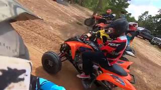 Raptors and YFZ450Rs riding General Sams Off Road Park