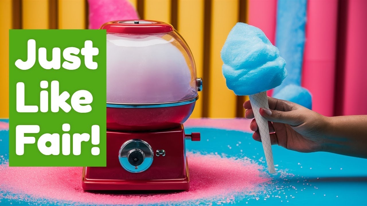 This Mini Cotton Candy Machine Makes the BEST Fluffy Cotton Candy!