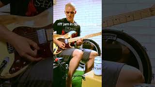 riff jam in open G tuning #riff