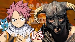 Natsu vs Dovahkiin. Épicas Batallas de Rap del Frikismo | Keyblade ft. Maydawa chords